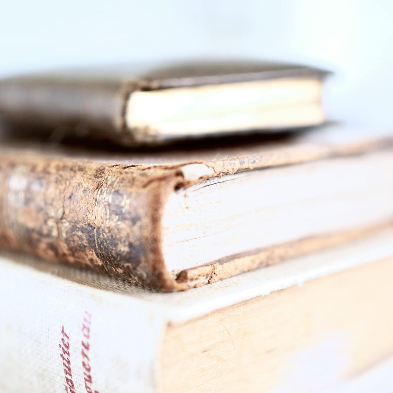 Vintage newspapers and books